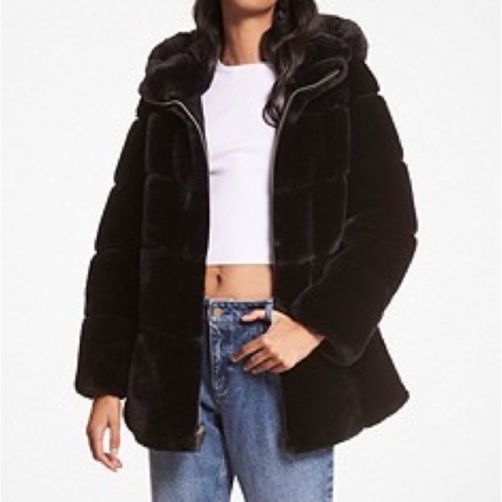 Long Black furr coat